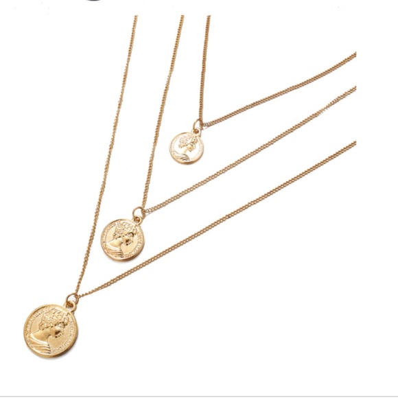 "A Queen's Desires" Coin Layered Boho Necklace - Picture 5 of 7